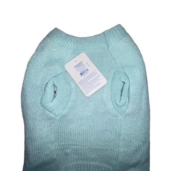 NWOT Top Paw Light Blue Penguin Holiday Winter Christmas Pullover Dog Sweater M - Picture 5 of 6